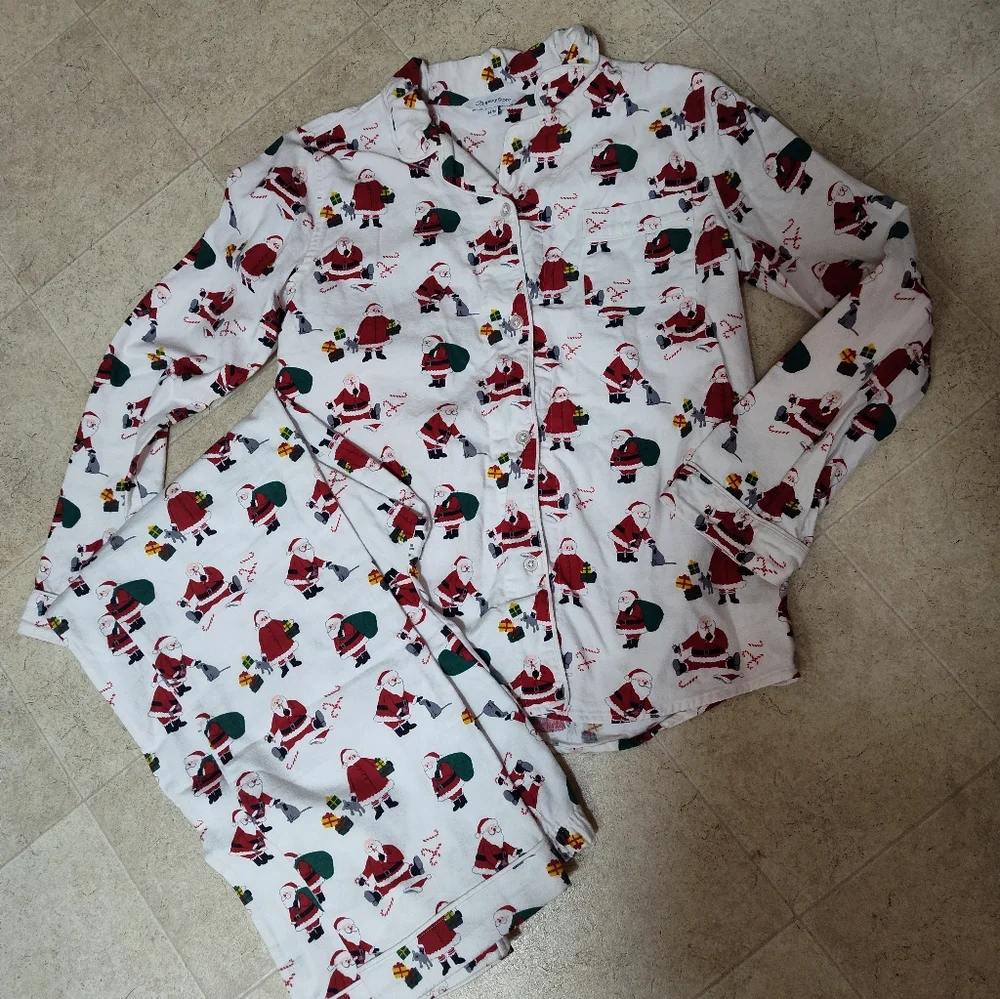The Company Store Pajamas Merry Christmas Sz 14/16 Kids  Small Adult NWOT Unisex